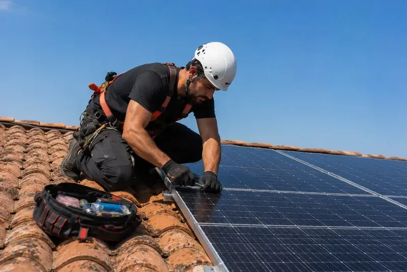 Maintenance et monitoring de panneaux solaires à Saint-Just-sur-Dive
