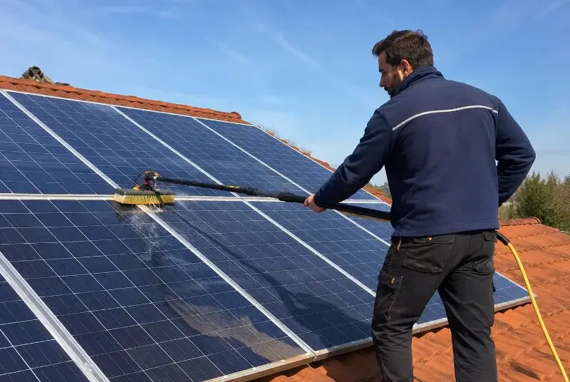 Nettoyage et entretien de panneaux solaires à Saint-Just-sur-Dive